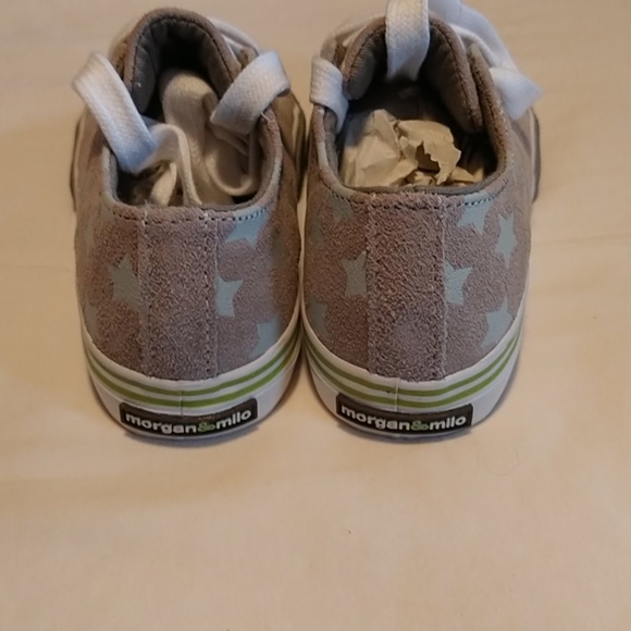 Morgan & Milo GREY STARS suede star sneakers - Picture 3 of 8